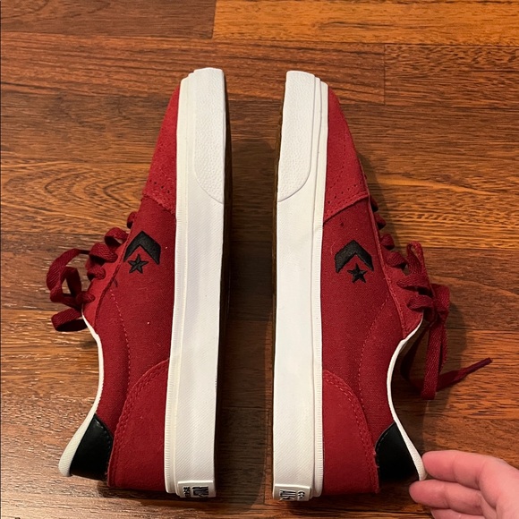 Converse All Star Men's Red and Black Sneakers - Picture 9 of 10